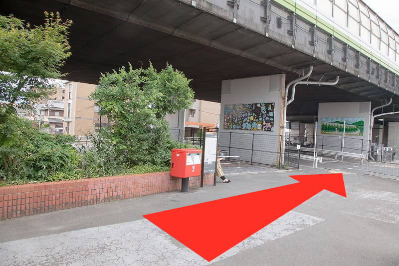 竹田駅から京都城南診療所シャトルタクシー乗り場までのルート
