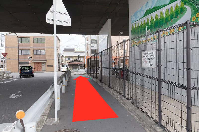 竹田駅から京都城南診療所シャトルタクシー乗り場までのルート